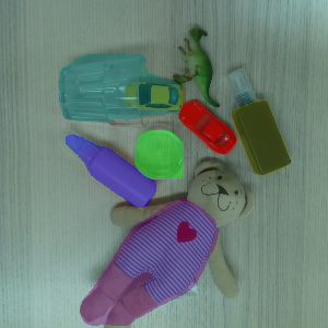 Detected instance masks for each object regardless of transparency